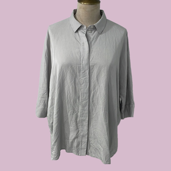 COS

Oversize-Shirt Blouse with Batwing Sleeves - Picture 2 of 9